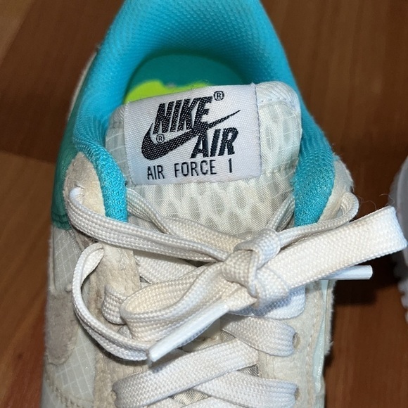 Nike women’s Air Force 1 Crater Move To Zero White Dynamic Turquoise Size 6 - Picture 5 of 12